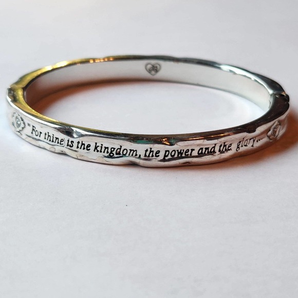 Brighton Jewelry - Brighton Silver Bracelet with Prayer, Christian, Inspirational